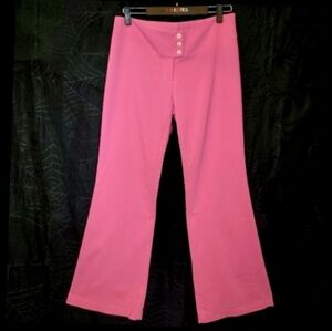 Vtg Y2K Spicewear barbie pink low rise flared spice girl dress pants M 8/10 NWOT